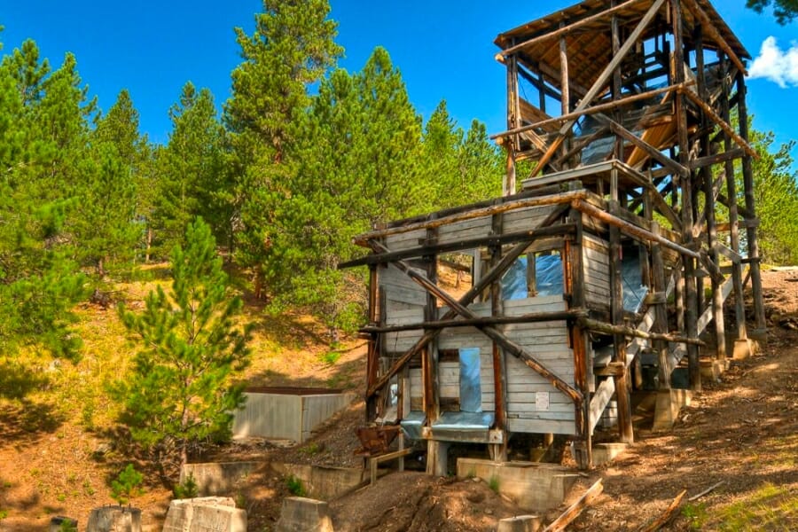 One of the mines at Hill City, the Gold Mountain Mine