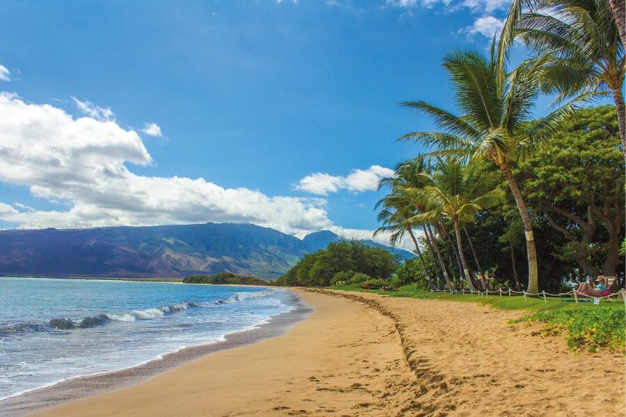 Mahana Beach where kids can beachcomb and look for exciting mineral specimens