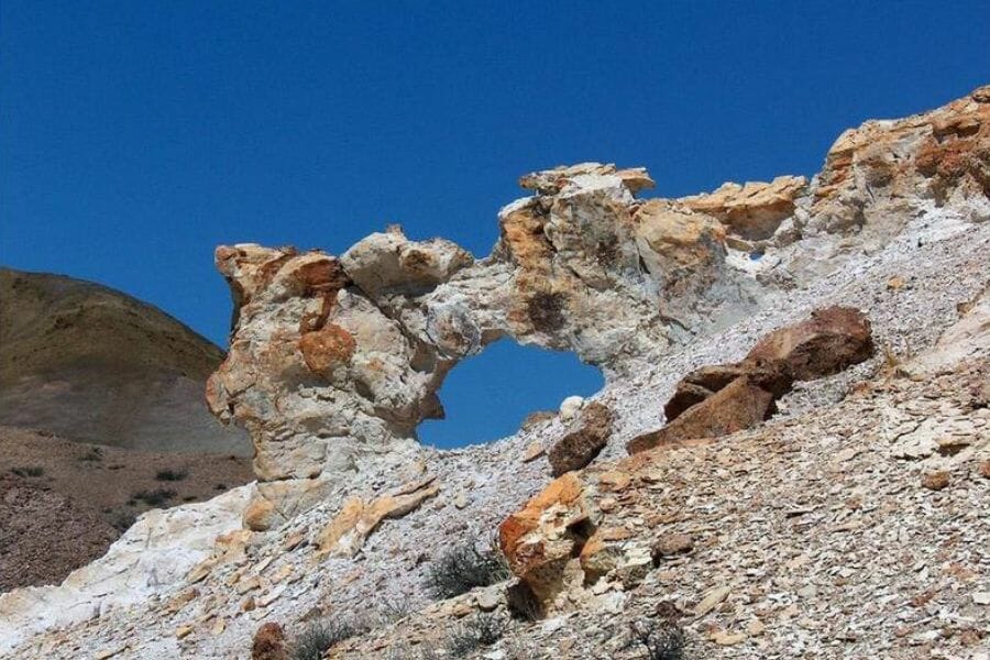 A unique and beautiful rock formation at the Monte Cristo Range