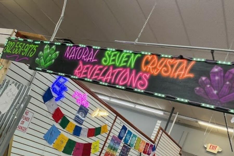 Natural Seven Crystal Revelations rock shop in Delaware where you can find and buy different mineral specimens.