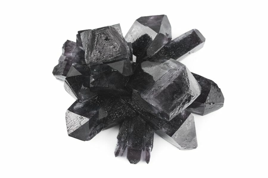 A beautiful obsidian crystal flower