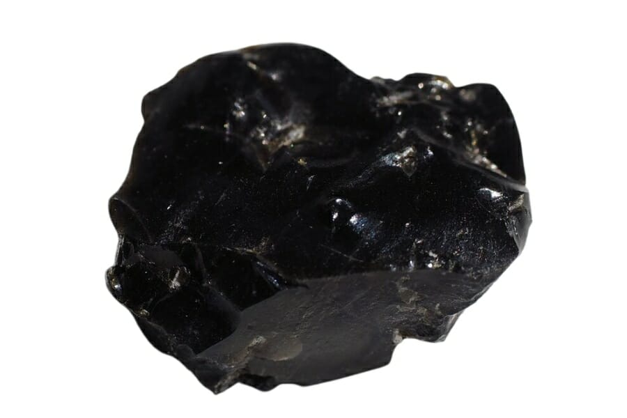 A pretty polished obsidian stone