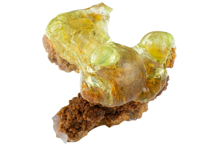 Light yellow Opal variety Hyalite
