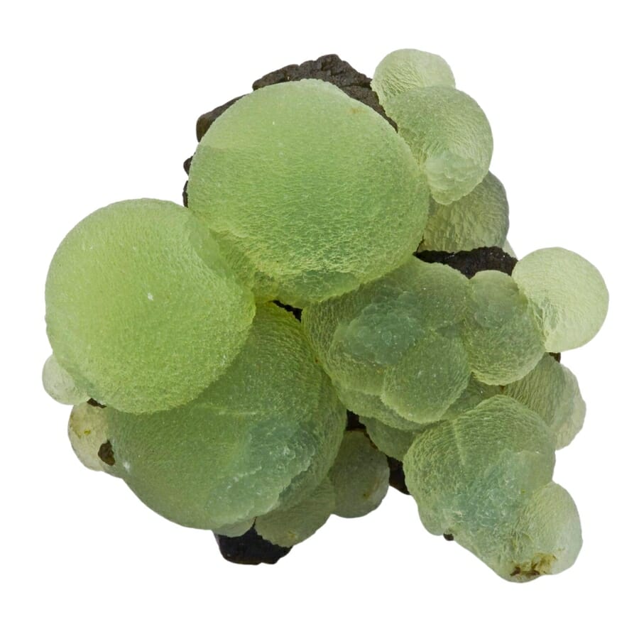 Round clusters of light green Prehnite