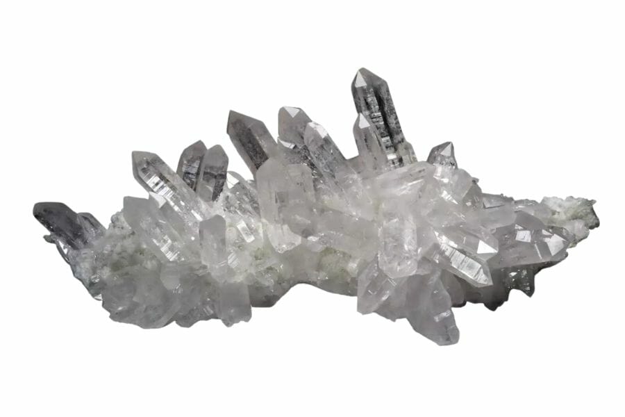 A gorgeous quartz with spiky tower-shaped crystals