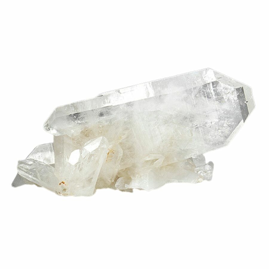 A gorgeous clear quartz crystal tower