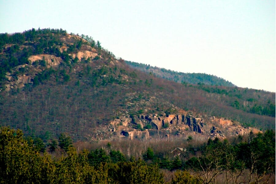 A distant look at the quarries in Redstone