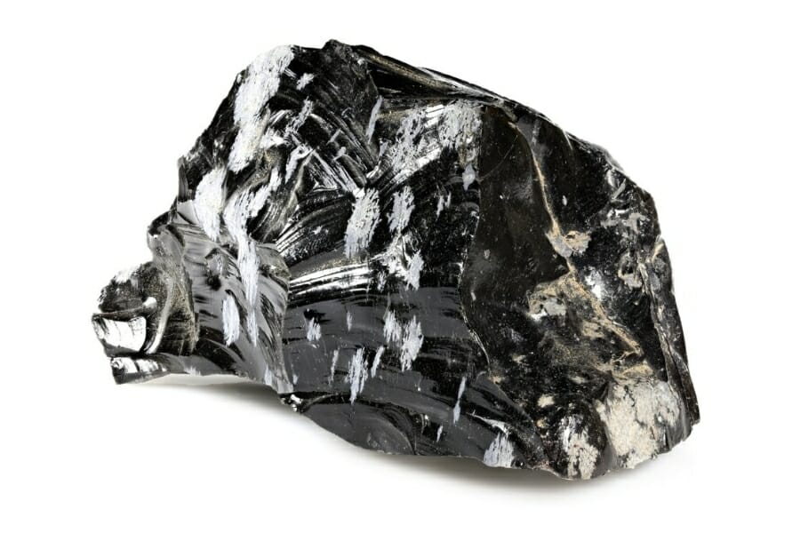 An elegant snowflake obsidian with a distinctive look 