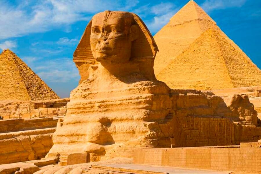 The Great Sphinx, made of Limestone, in all its glory