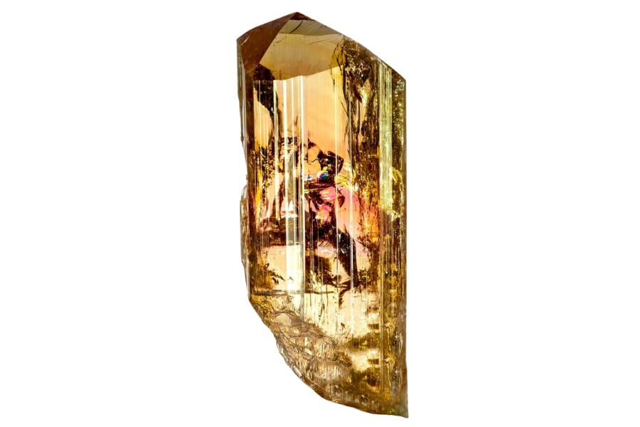 Sparkling specimen of light brown Topaz