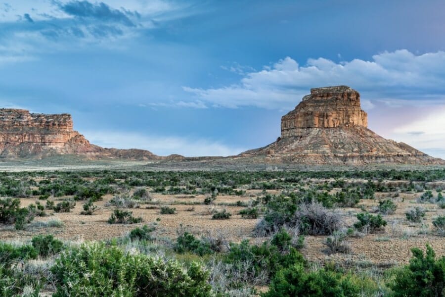 A majestic formation of the Zuni Mountain where you can find petrified wood
