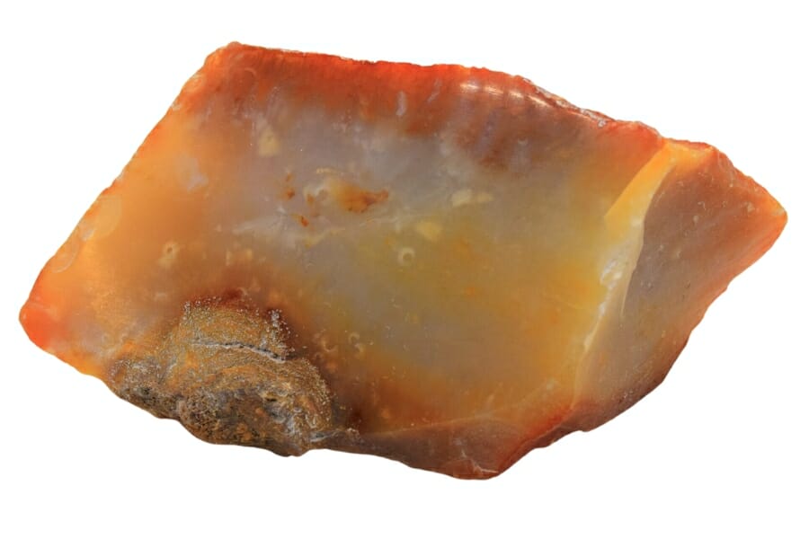 A gorgeous slab of agate crystal with a smooth surface