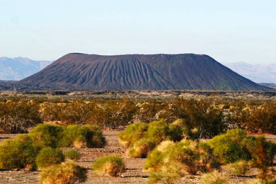 Wide view of the entirety of the Amboy Crater