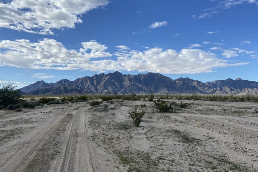 A beautiful photo of the mountains from afar