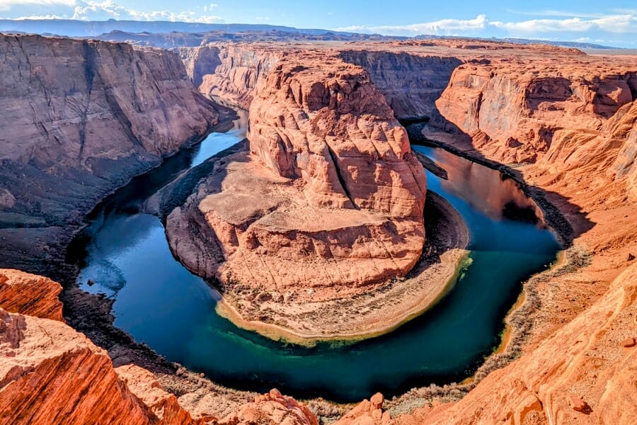 Stunning aerial view of the Colorado River Valley located in Mesa County