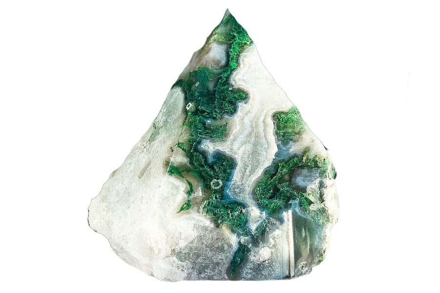 Stunning piece of triangular moss agate