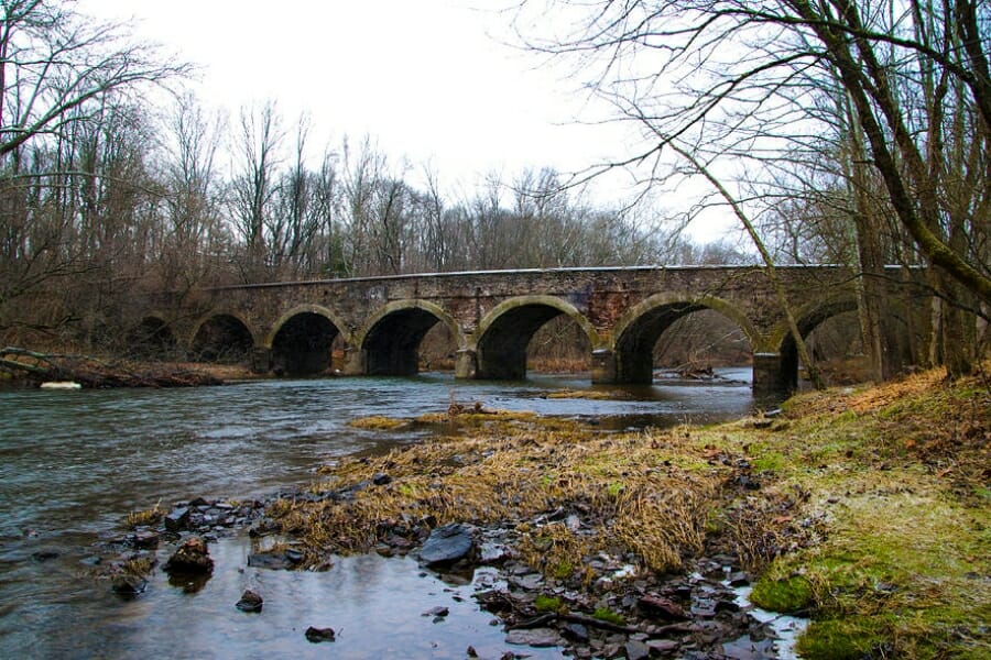 A nice historic bridge over the Neshaminy Creek
