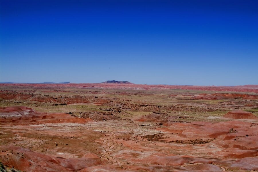 The rocky flatlands of the Rotten Bananas Butte