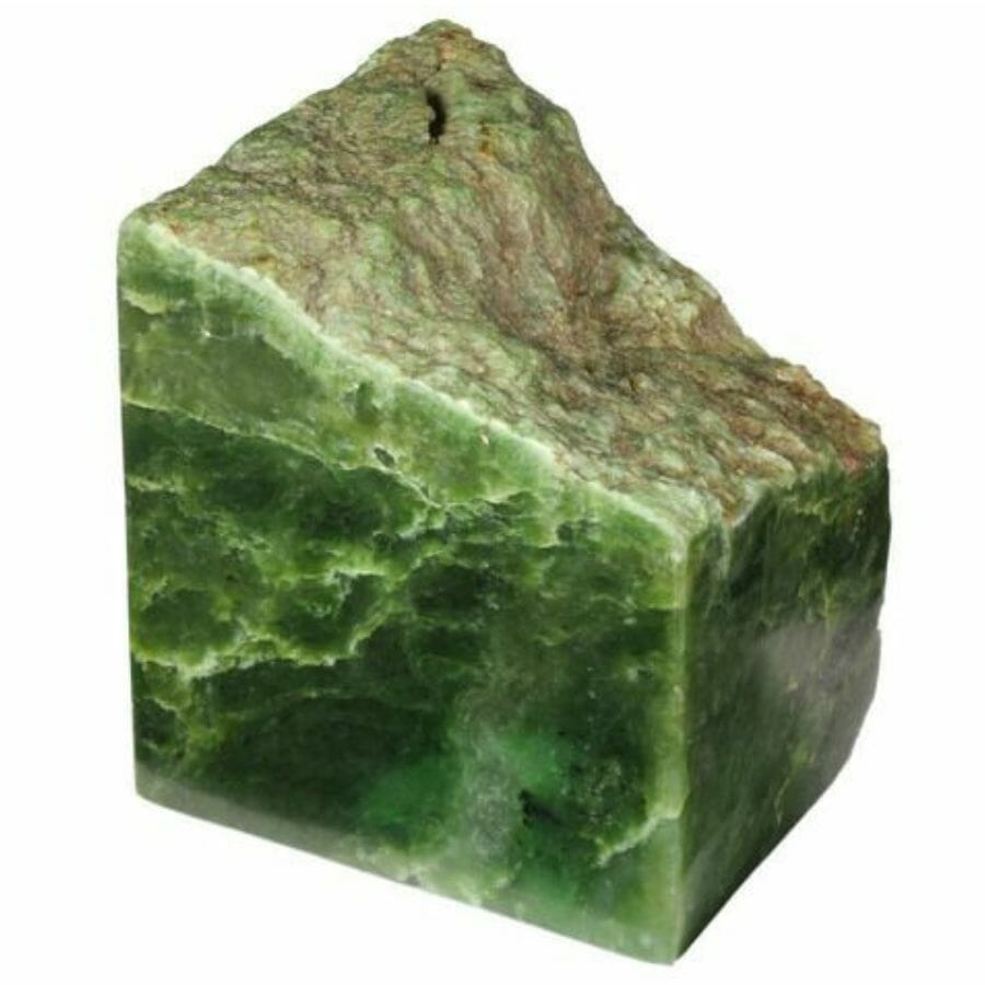 block of green jade