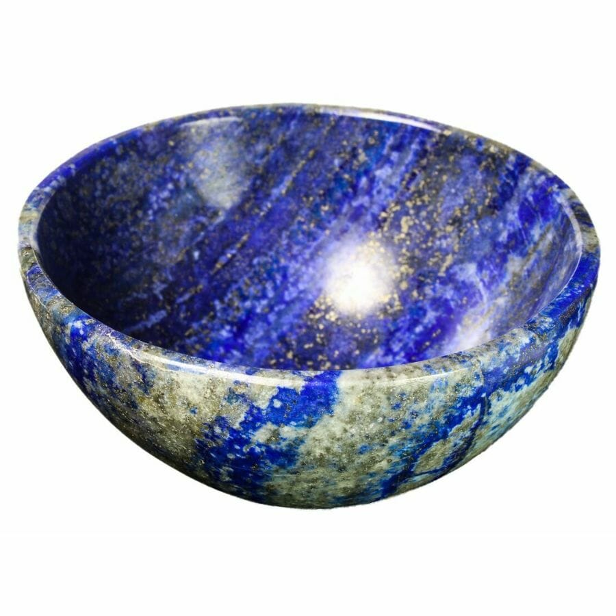 polished lapis lazuli bowl