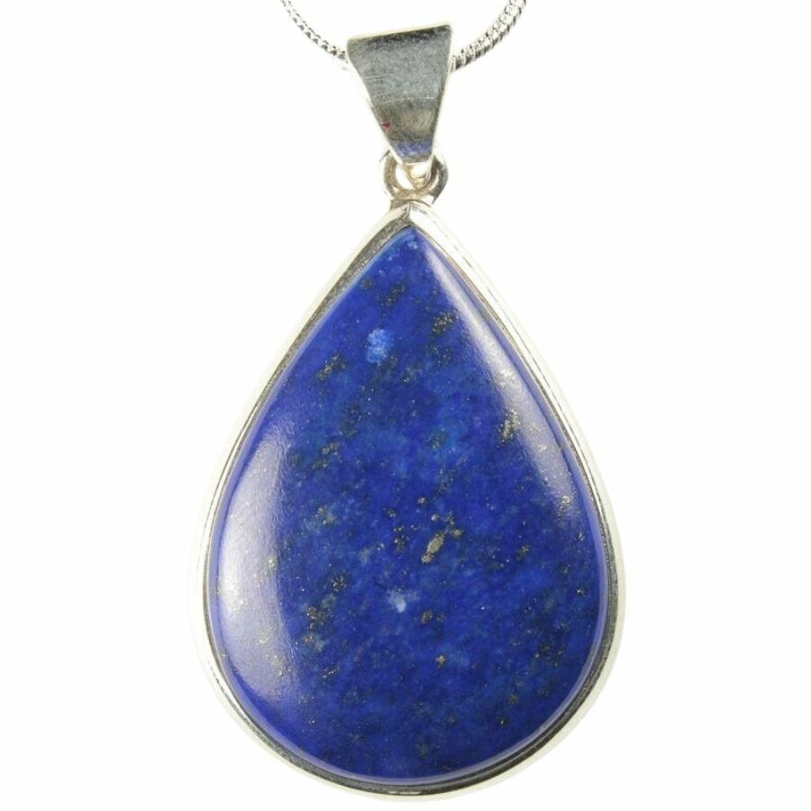 polished lapis lazuli pendant