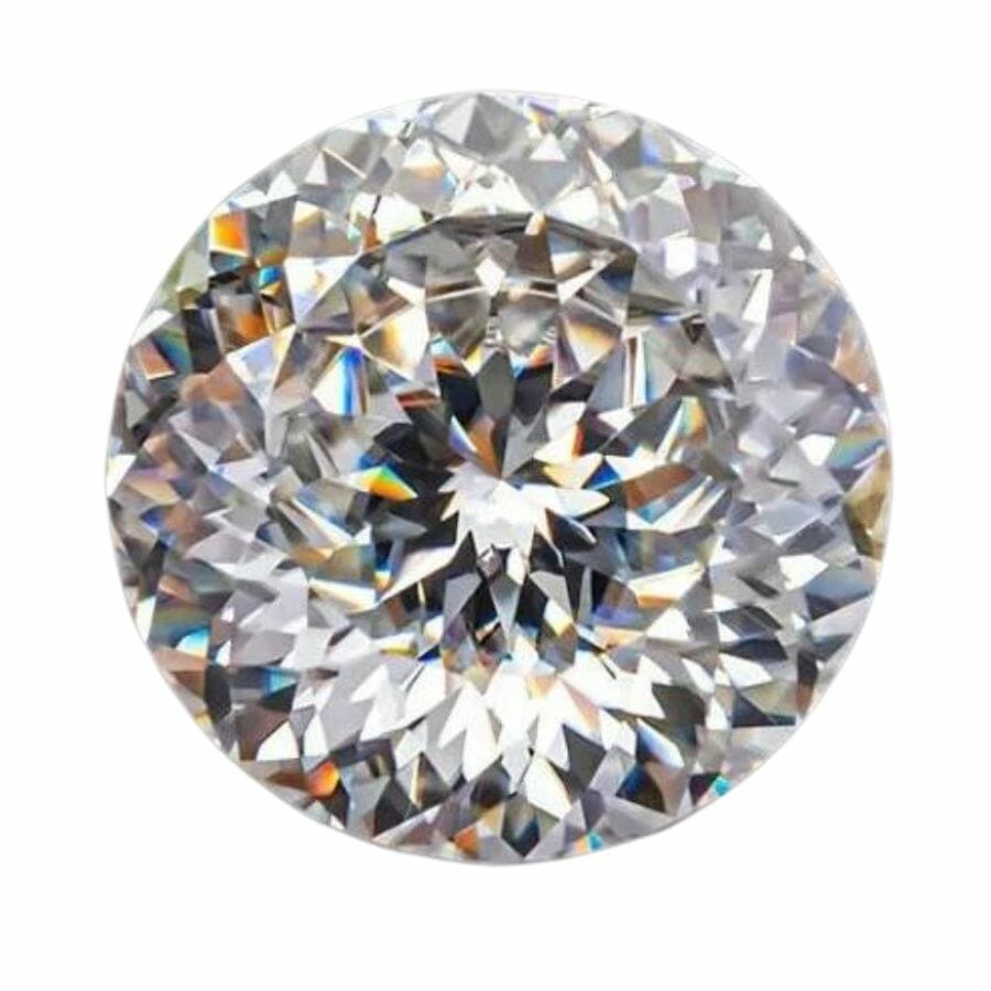 a piece of cut moissanite