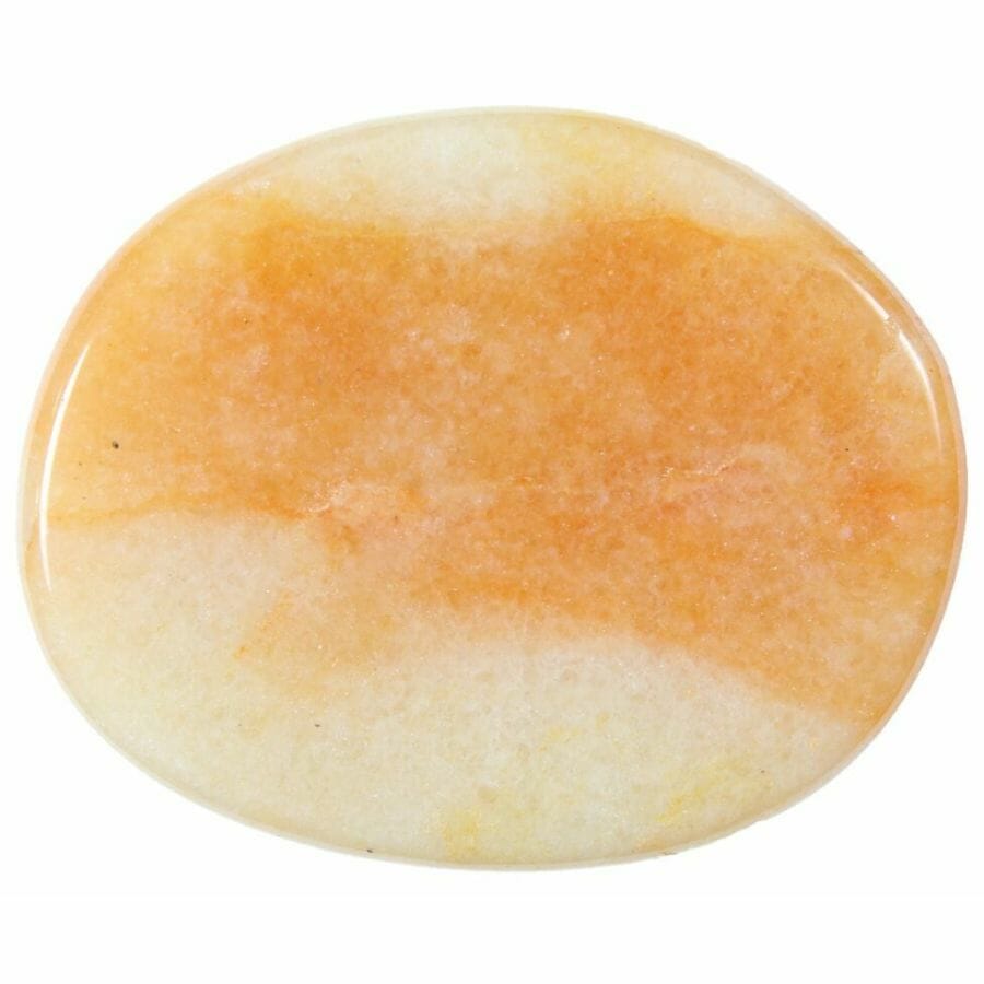 polished white and reddish aventurine