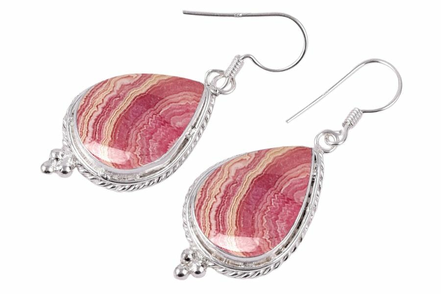 rhodochrosite earrings