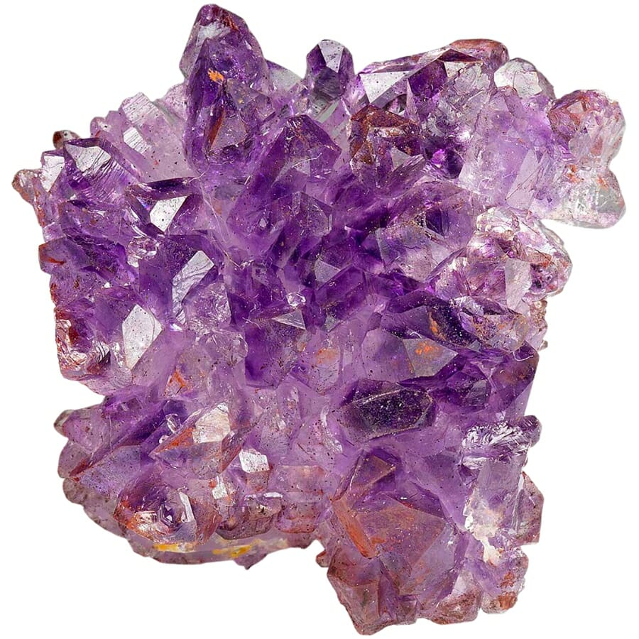 Beautiful piece of amethyst with varying intensities of purple hue
