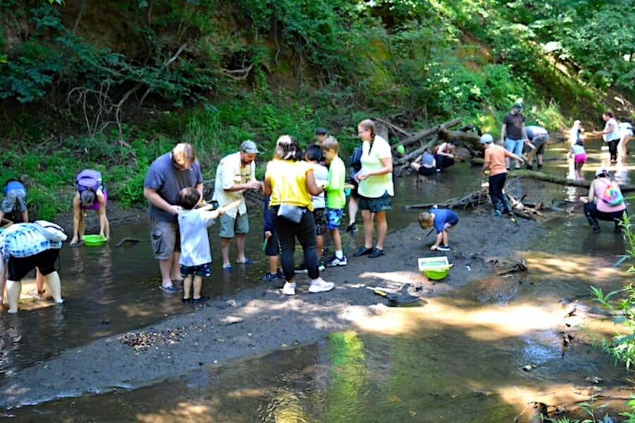 Big Brook Preserve frequented by people of all ages looking to find fossils