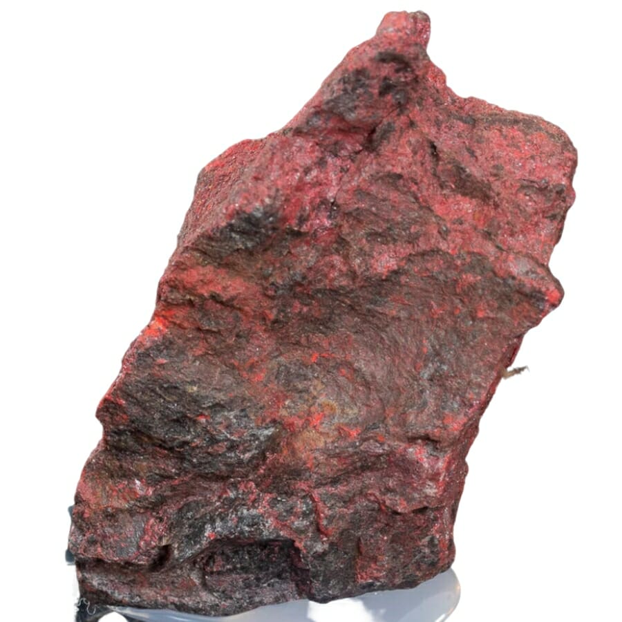 Rough brownish-red cinnabar rock