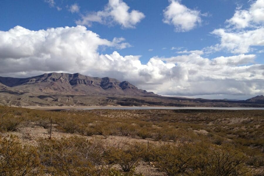 A picturesque view of the Caballo Mountains in New Mexico