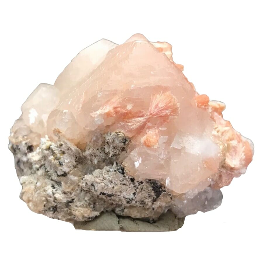 A pretty pink calcite with a distinct surface texture