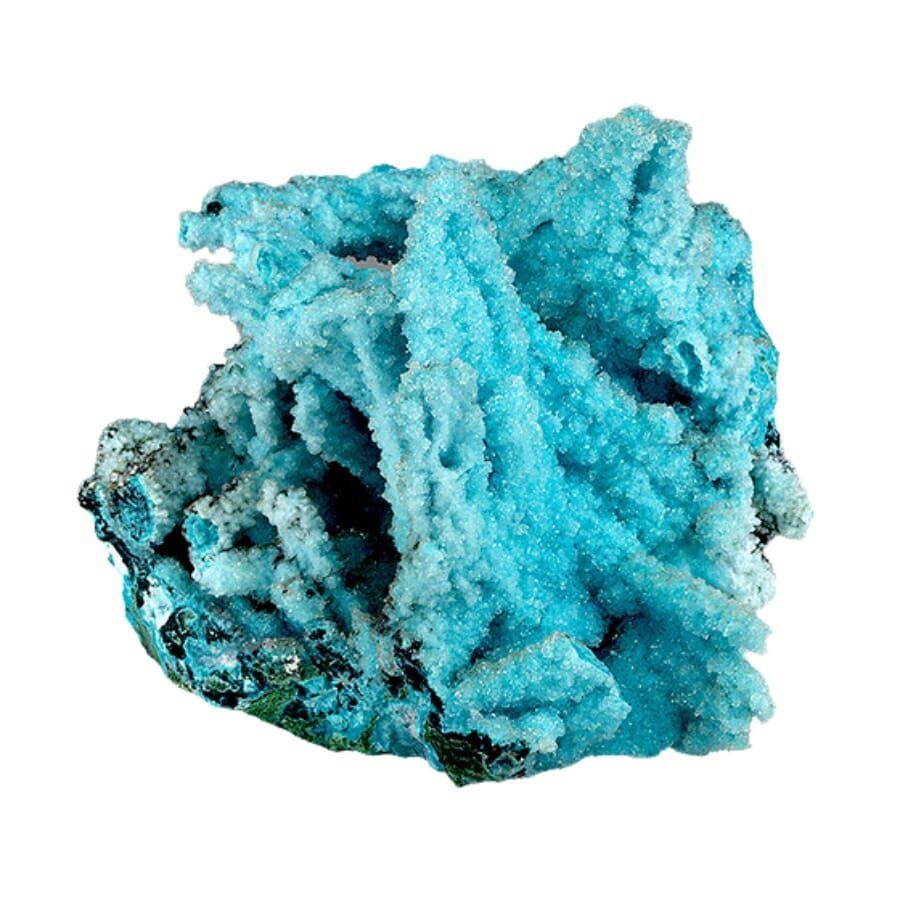 A gorgeous chrysocolla specimen with little crystal texture on its surface