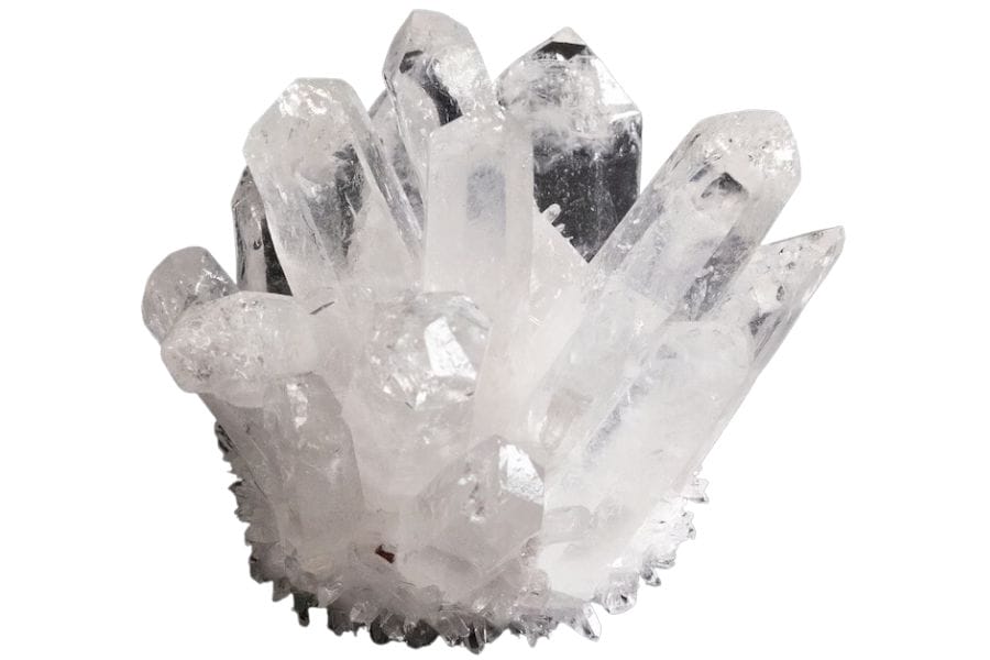 Clear cluster of quartz found in Florida