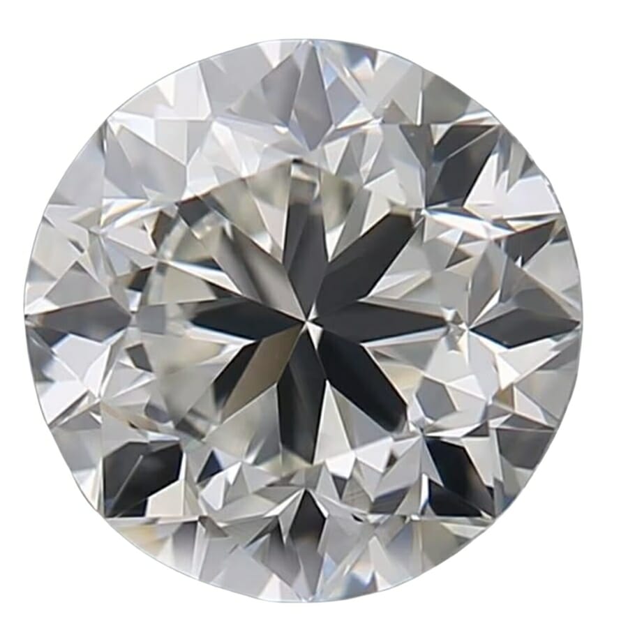 A perfectly polished diamond with an intricate pattern