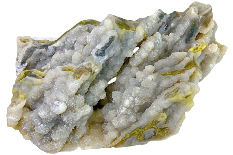 Amazing close-up look at a druzy moss agate
