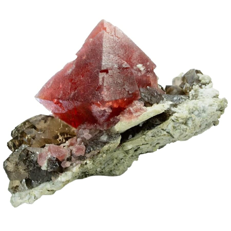 Stunning blood red fluorite 