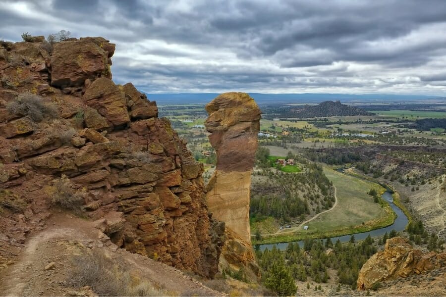 A scenic view over at the Forked Horn Butte with formations that are distinct and pretty