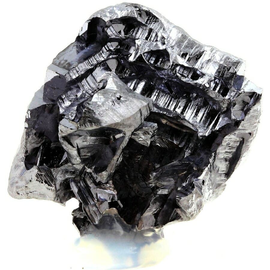 Large group of lustrous cubic galena crystals on sphalerite matrix