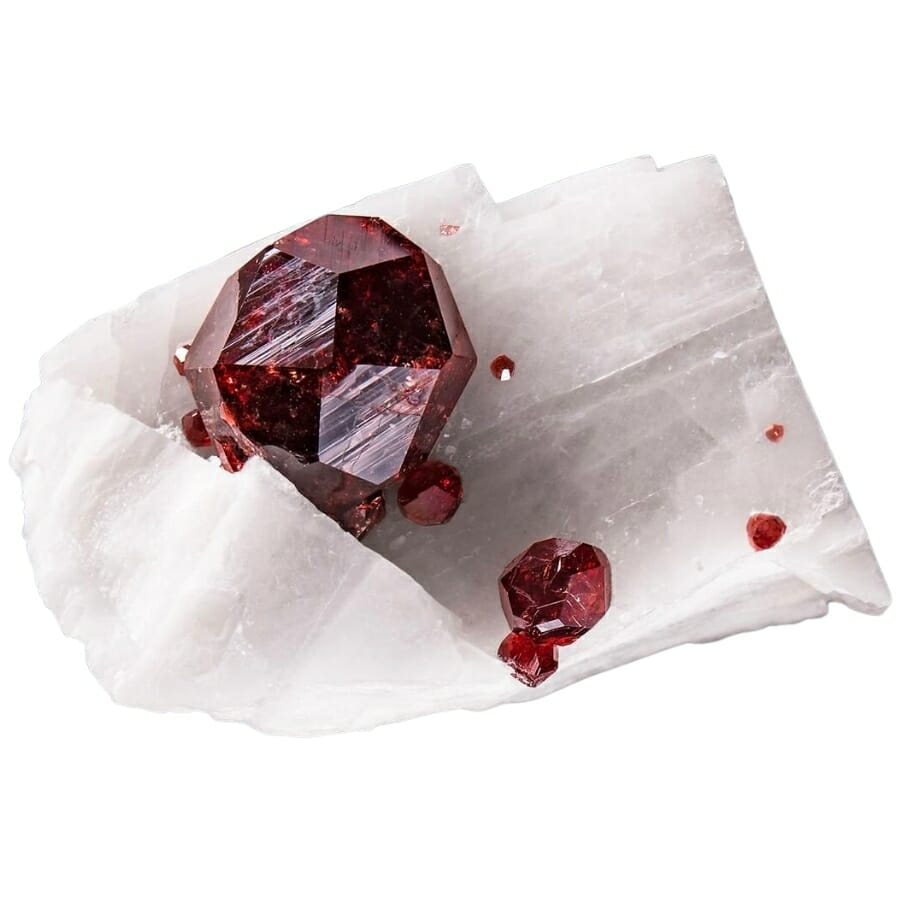 Deep red spessartine garnet