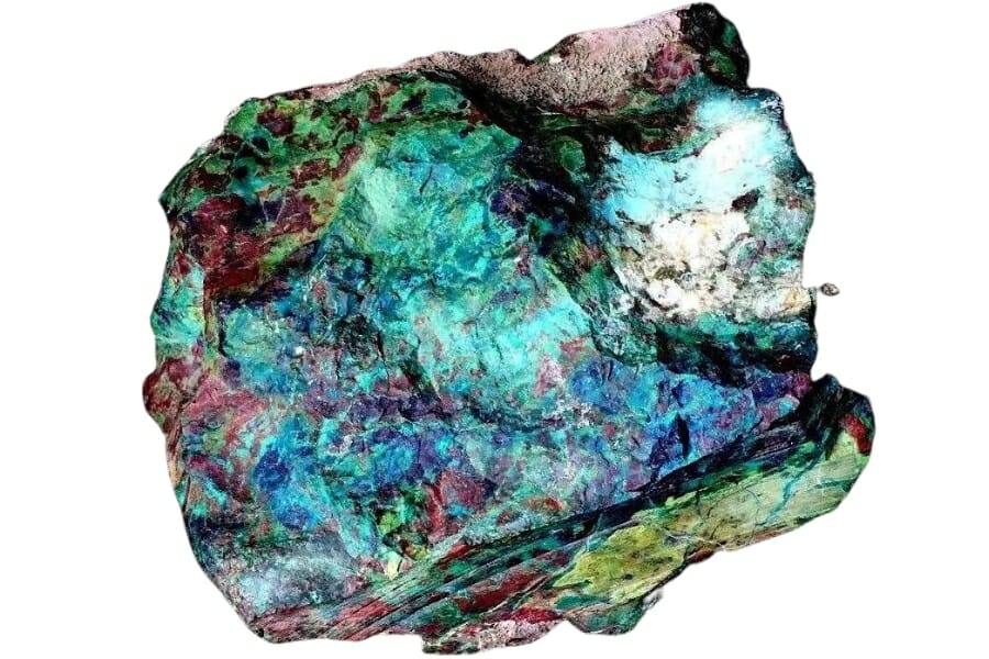 A raw slab of the Turquoise Iran’s Khorasan Blue Rock Gemstone, the most expensive turquoise currently