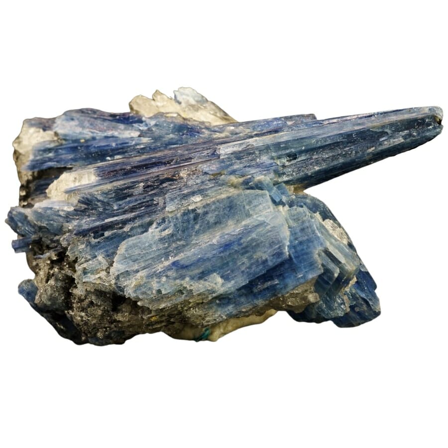 A marvelous piece of kyanite crystal with its ethereal blue and purple hues that look like the galaxy