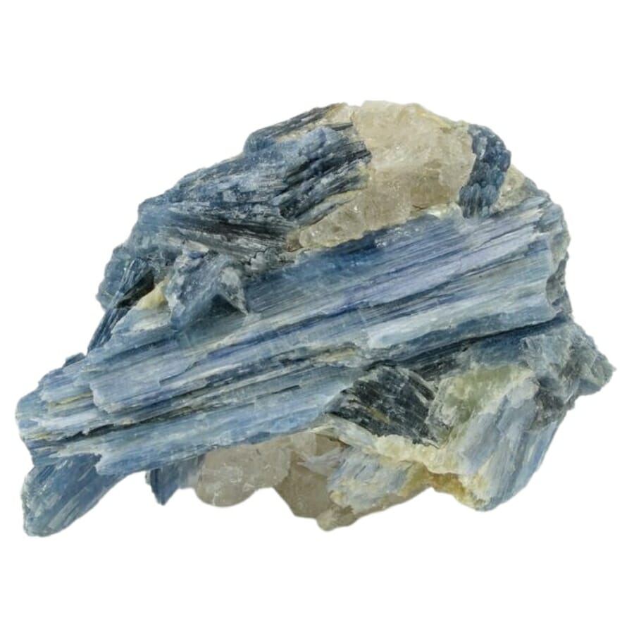An ethereal-looking blue kyanite crystal 