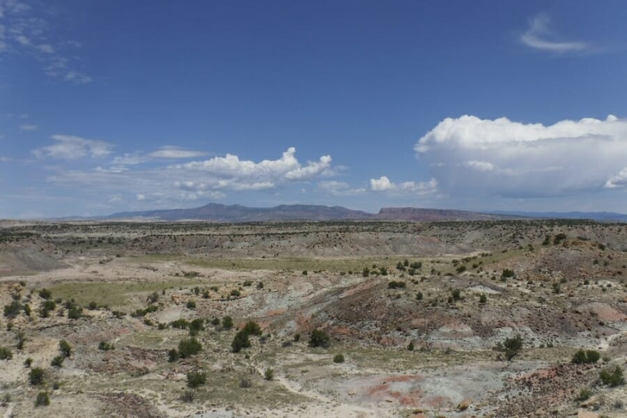 The majestic view at the top of the Nacimiento Mountain where you can see the vast area surrounding it