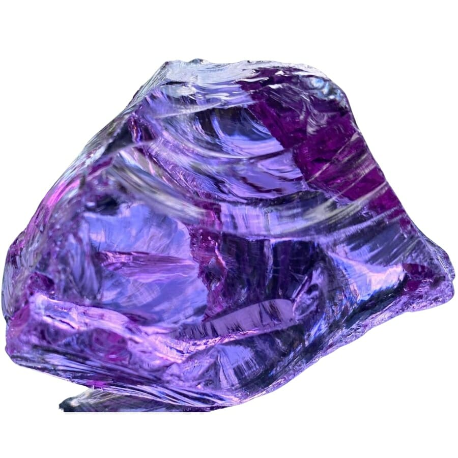 A gorgeous rare purple Andara crystal