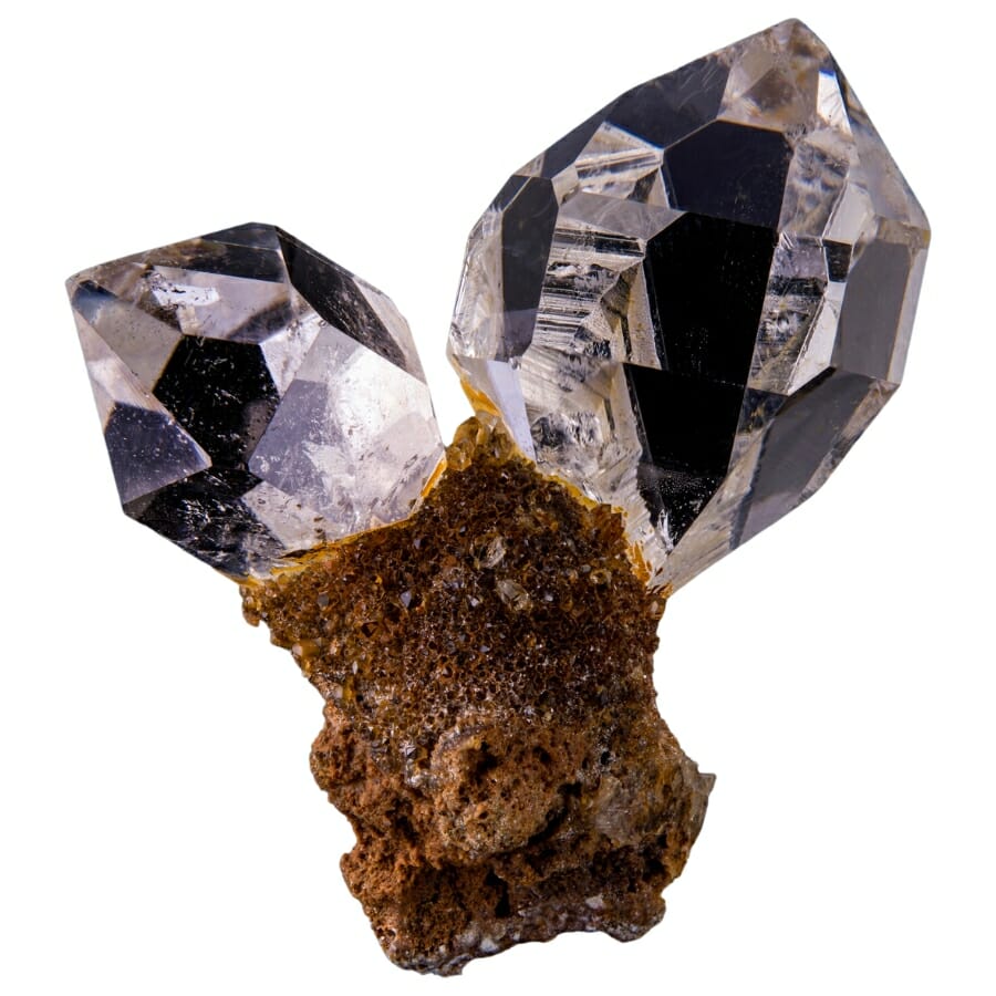 Beautifully-shaped quartz crystals
