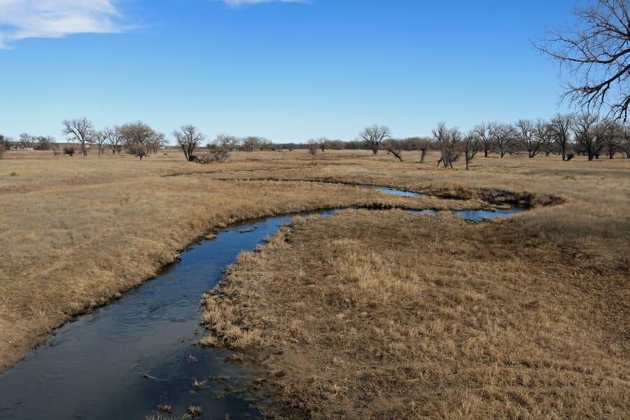 The Republican River flowing through beautiful grasslands