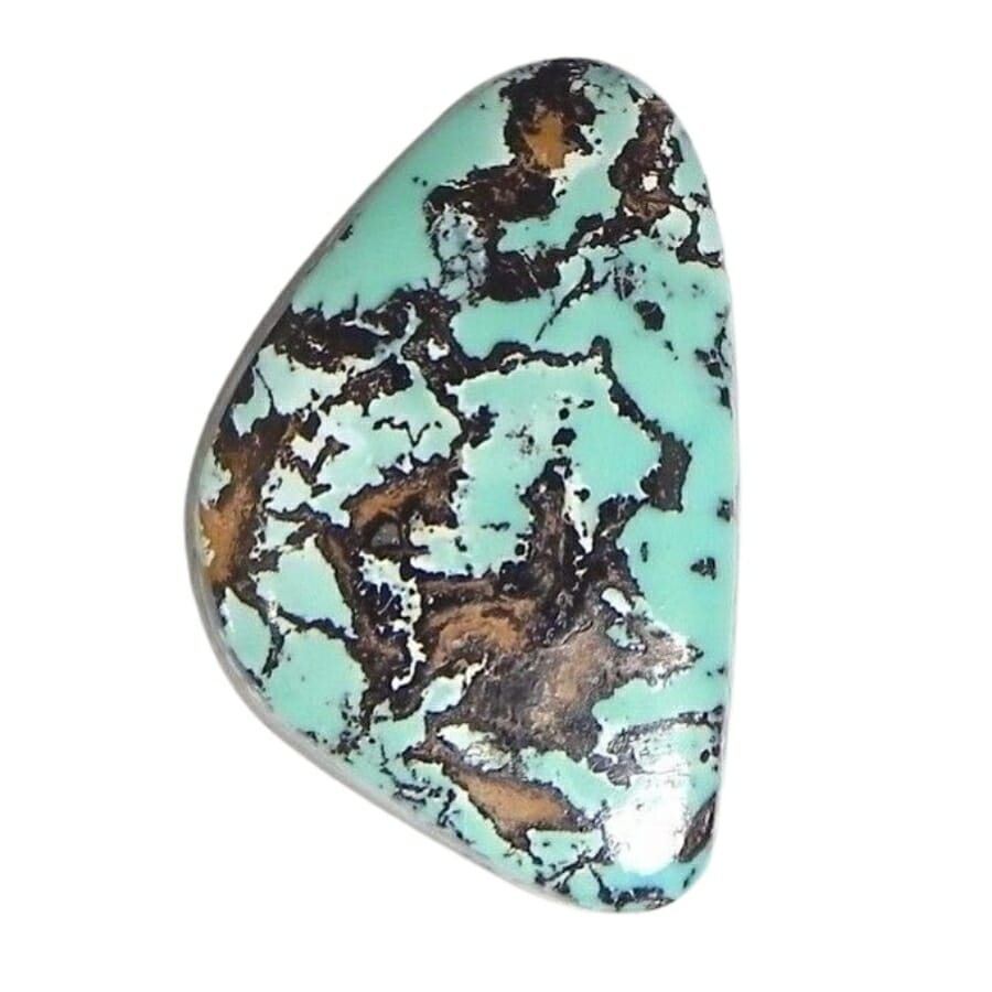 A beautiful turquoise gemstone with a lovely pattern