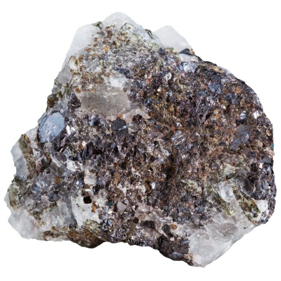 Close-up look at a piece of zinc
